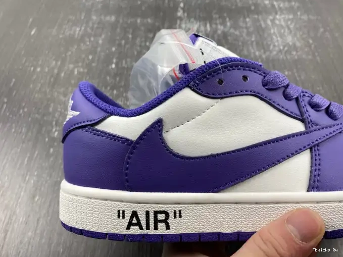 Rep TBK CUSTOM SCOTT X OFF-WHITE 1 AIR JORDAN TRAVIS DM7890-386 X 0406